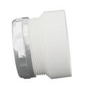White Hub x OD Tube PVC DWV Adapter 