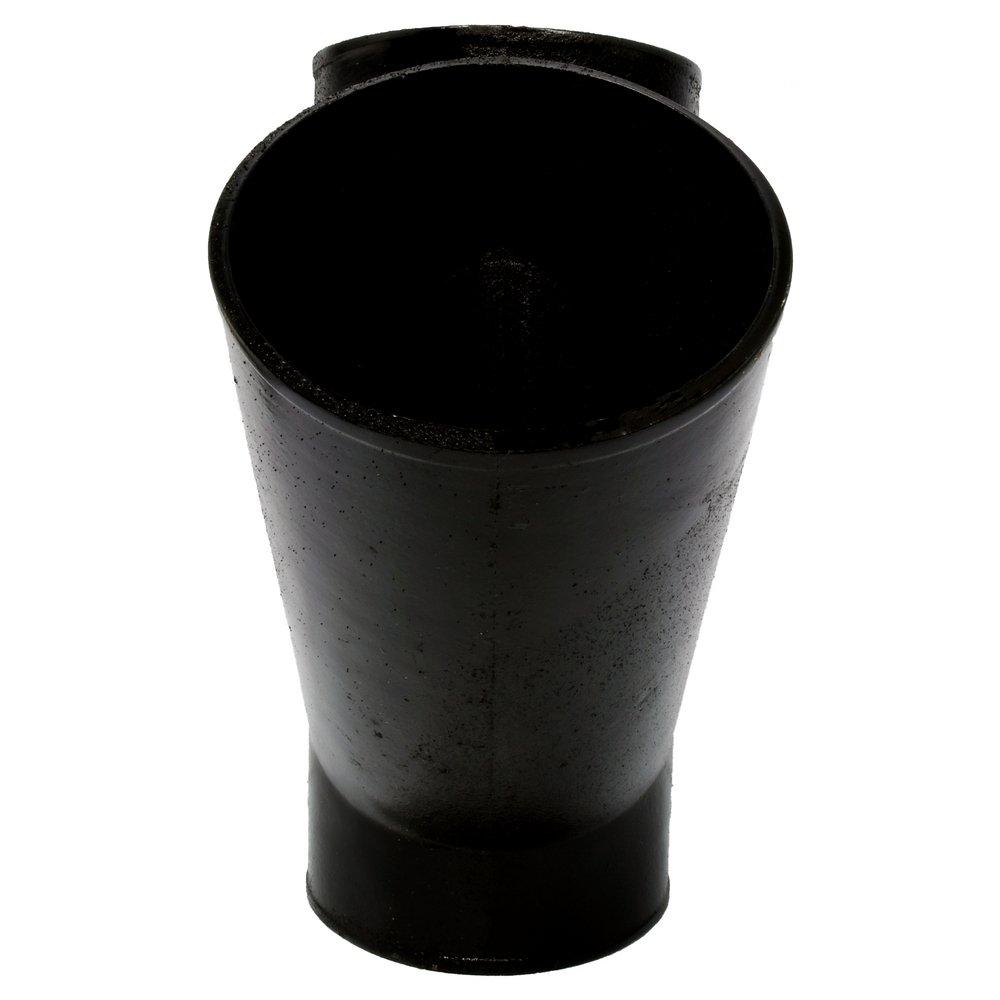 Black No Hub Cast Iron Wye 