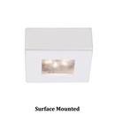 WAC Lighting White Under-Cabinet Lighting Replaceable LED Module Button Light 