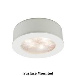 5W Round LED Light Button in White