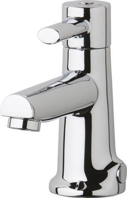 Single Handle Monoblock Bathroom Sink Faucet in Polished Chrome