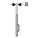 Geberit Alpine White 0.5 gpf Zinc Flush Button for Type 50 