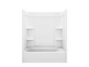 60 X 32 Left Hand Vikrell 4 Piece Tub and Shower *MEDLEY White 