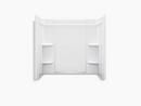 Sterling White 60 x 30 x 55 in. Tub & Shower Wall 