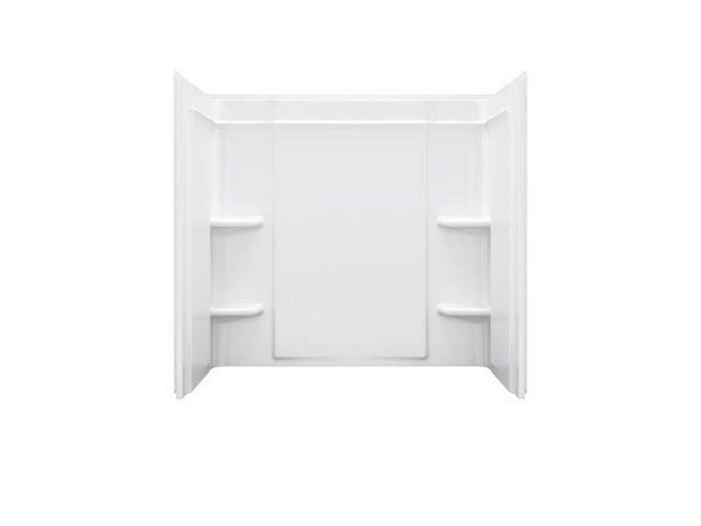 Sterling White 60 x 30 x 56-1/4 in. Tub & Shower Wall 