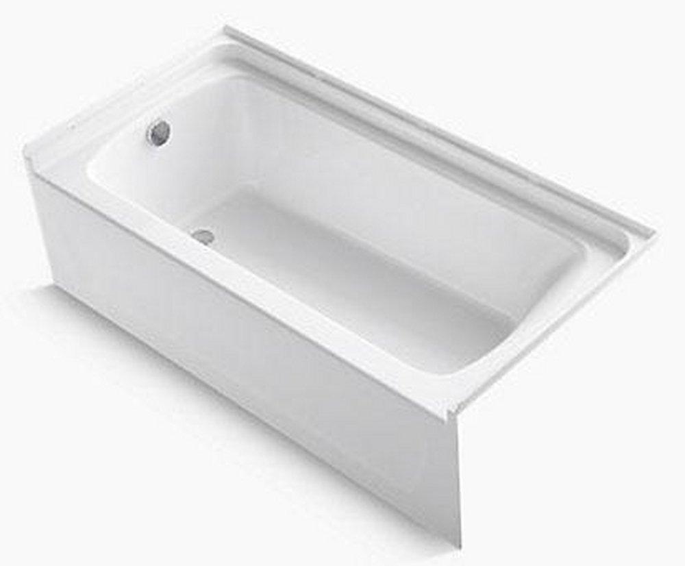 Sterling 60 in. x 30 in. Soaker Alcove Bathtub with Left Drain in White Ferguson