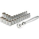 DEWALT 25-Piece Drive Socket Rails With Ratchet 