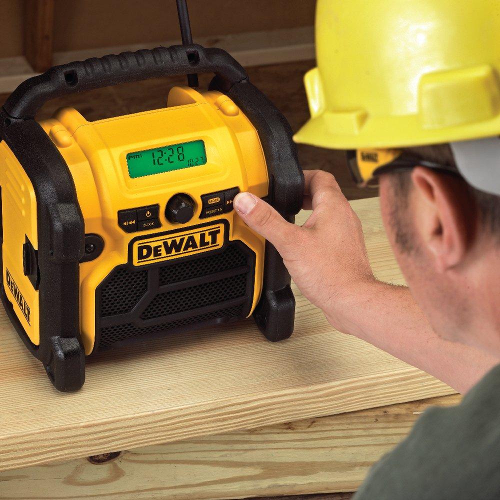DEWALT Yellow/Black Compact Worksite Radio 