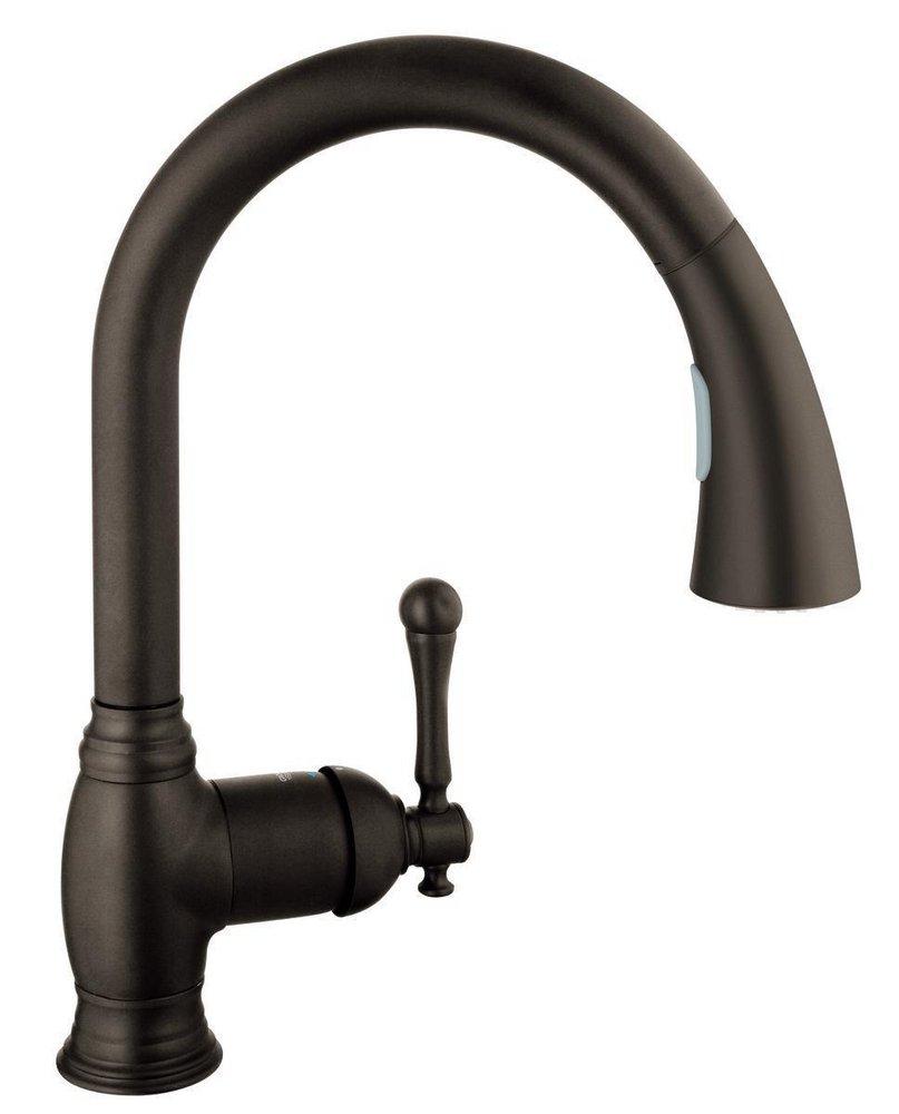 GROHE Antique Bronze 1.75 gpm Single Lever Handle Dual Spray 