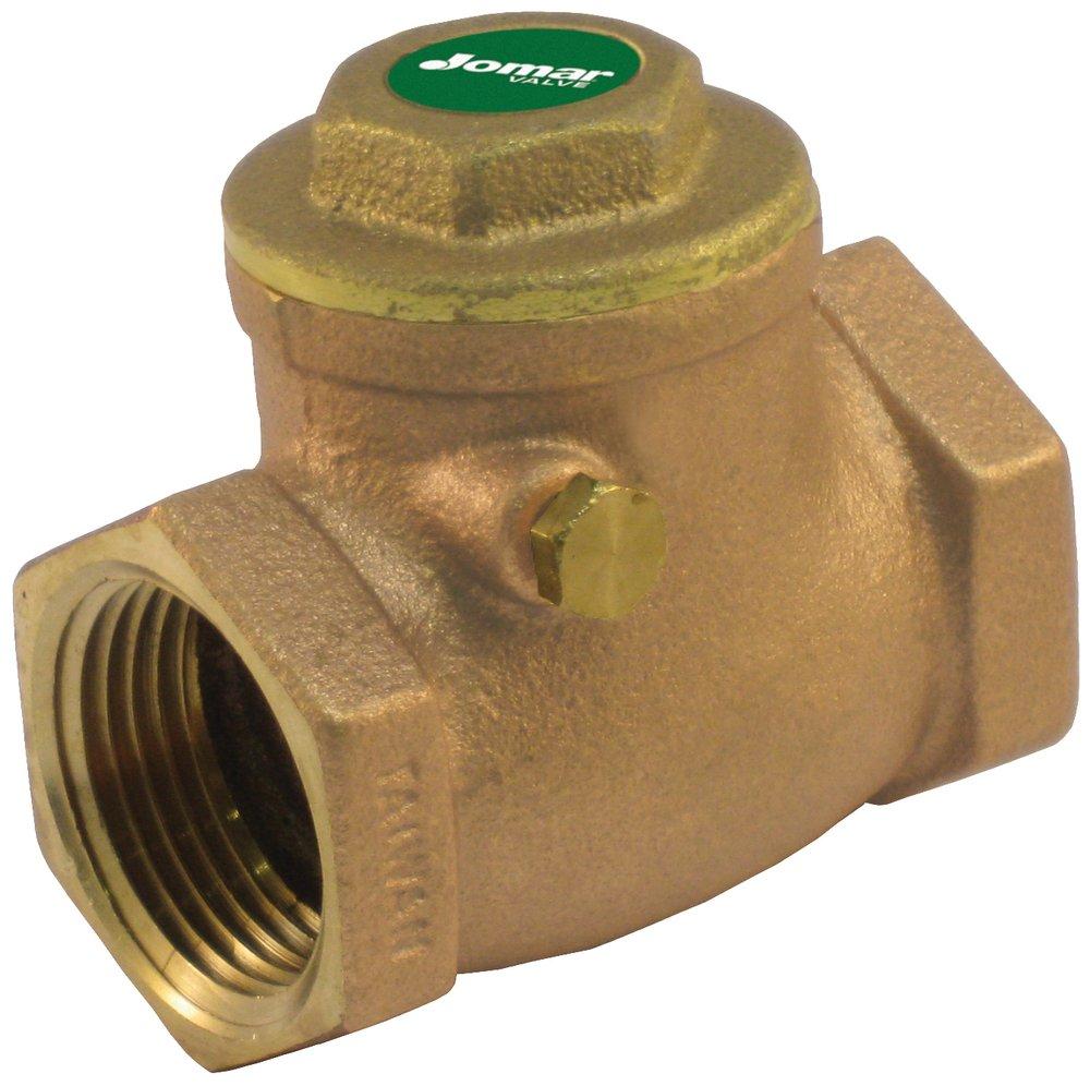 Jomar International IPS x Threaded Brass Check Valve 
