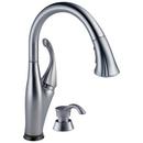 Single Handle Pull-Down Kitchen Faucet With Touch2O®Technology and Soap Dispenser inArctic Stainless