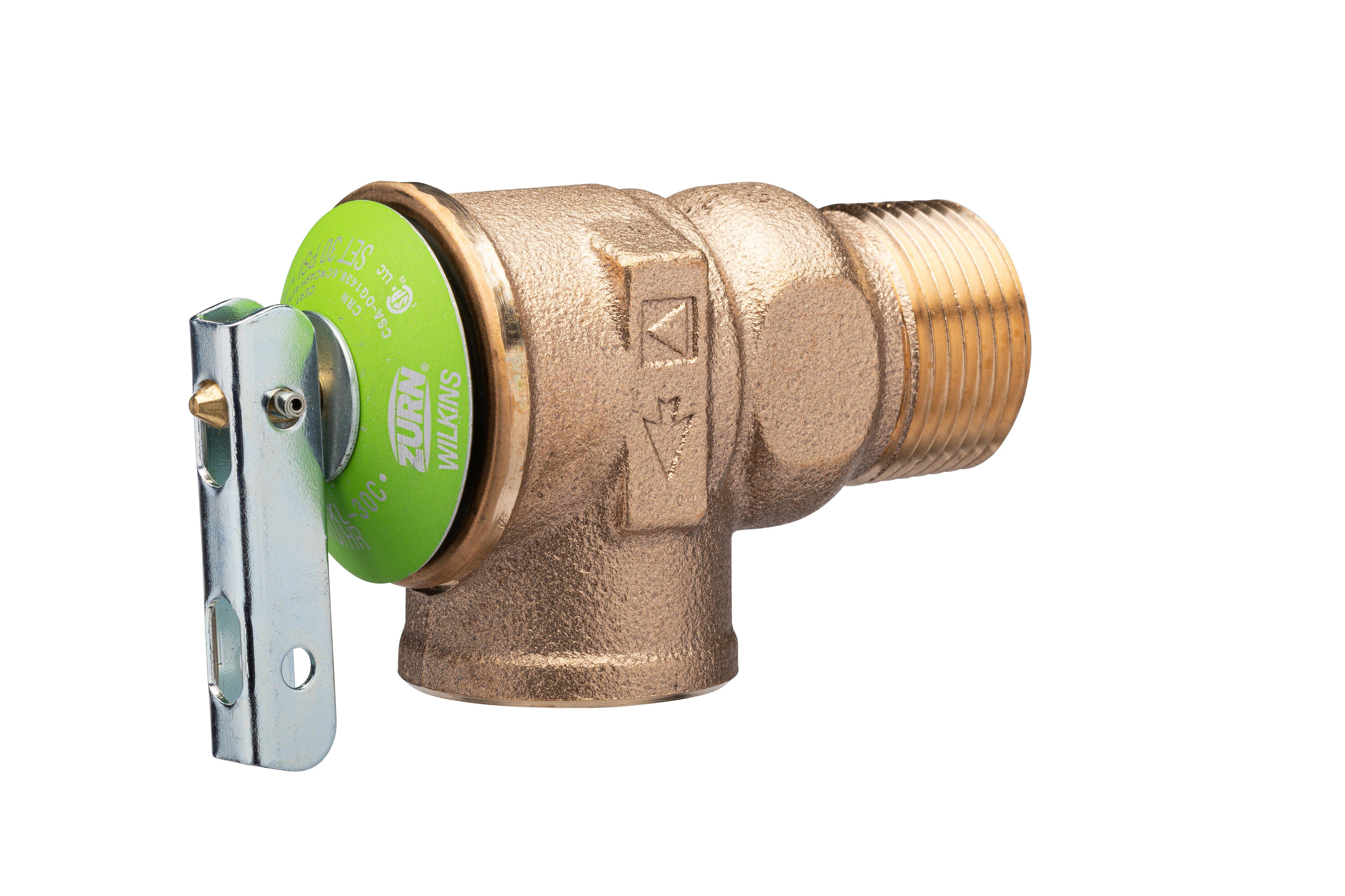 Zurn Wilkins Cast Bronze Cast Bronze MNPT x FNPT 30# Pressure Relief Valve 