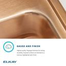 Elkay Lustrous Satin *CVR* COP SINK BOWL 