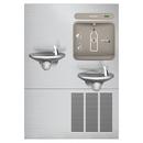 Non-Filtered Refrigerated Bottle Filling Station with Bi-Level Water Cooler 