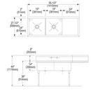 Elkay Lustrous Satin 19 x 18 in. Copper Single Bowl Drop-in Kitchen Sink in Lustrous Satin 