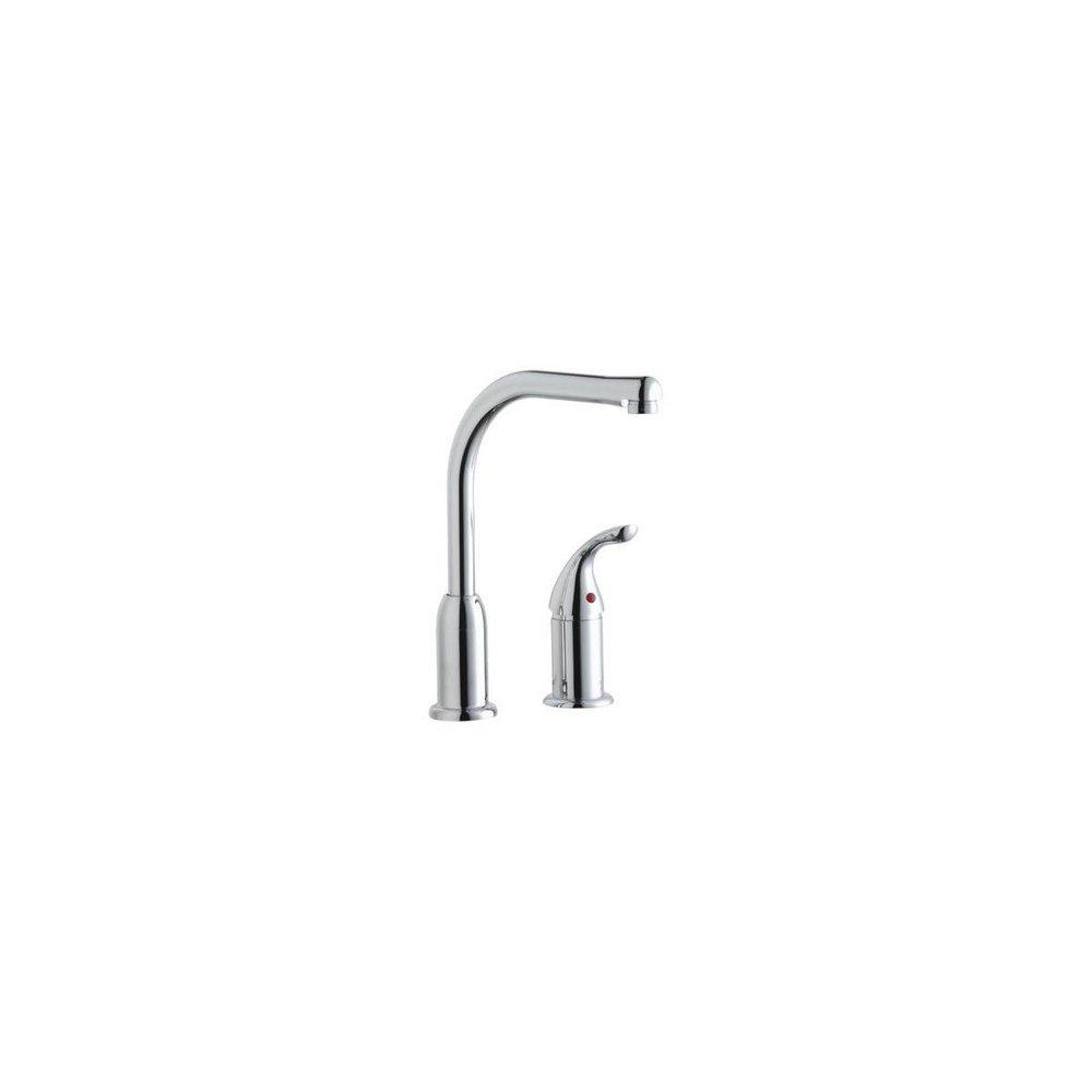 Elkay Polished Chrome Single Handle Kitchen Faucet 