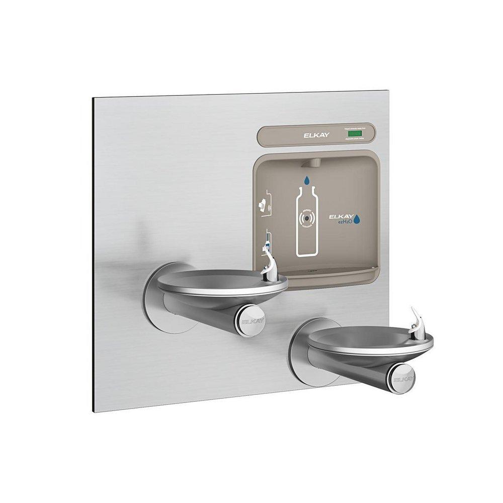 Elkay Stainless Steel Plastic and Stainless Steel Indoor Bottle Filling Station 