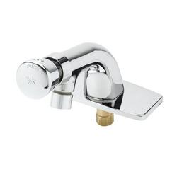 Single Handle Metering Bathroom Sink Faucet in Chrome Plated