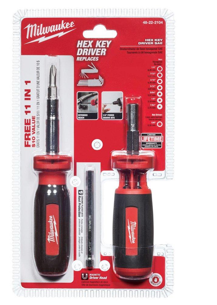 Milwaukee&reg; Red Manual 10 Piece Screwdriver 