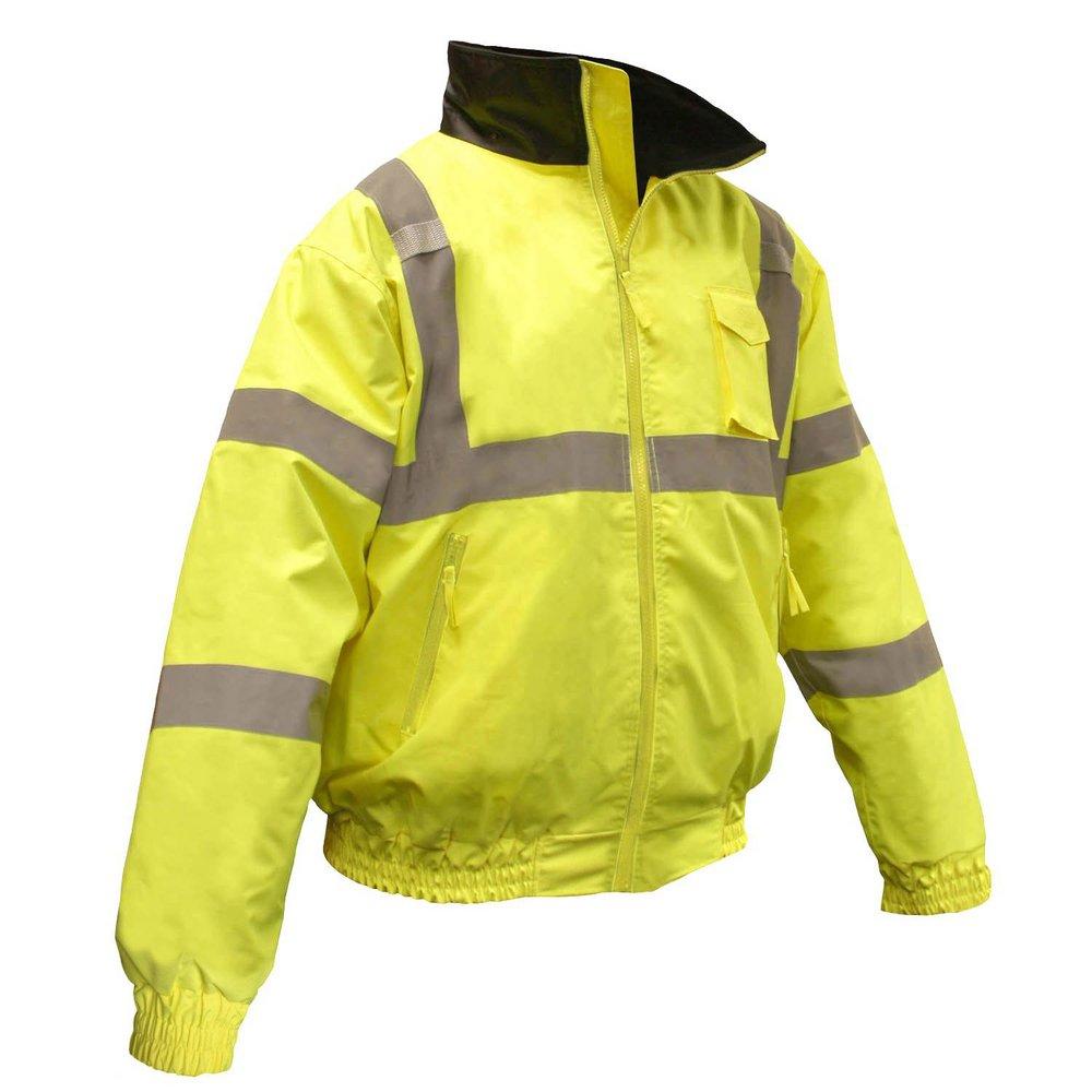 Radians Hi-Viz Green Bomber Jacket in Hi-Viz Green 