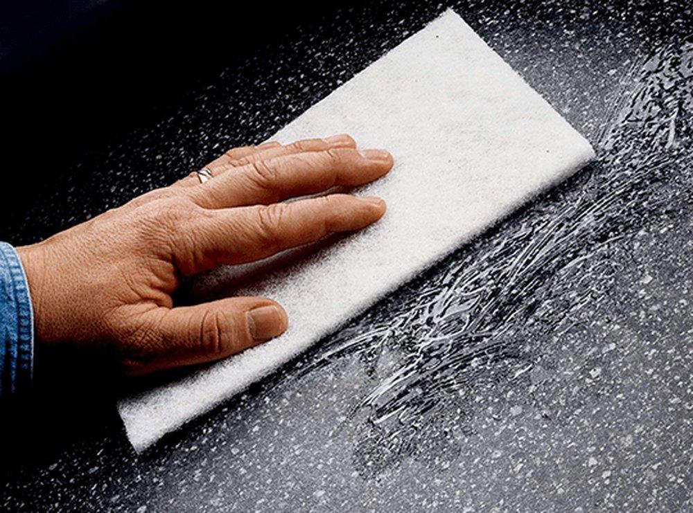 Scotch-Brite™ White Synthetic Fiber Light Duty Cleansing Pad in White 