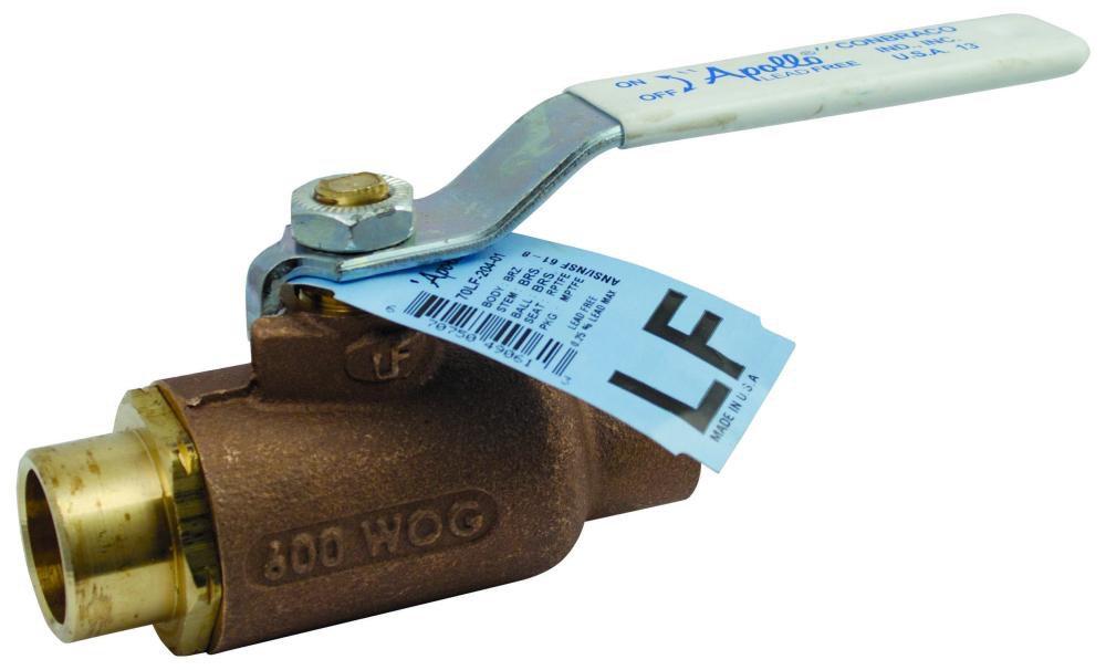 Apollo Valves Bronze Regular Port Solder 600# Ball Valve 