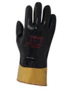 Rubber Reusable Cut Resistant Size XL Gloves in Orange