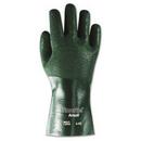 Plastic Chemical Resistant and Gas Size XL Reusable Gloves in Green