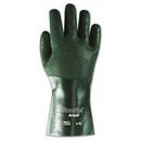 Ansell Occupational Healthcare Green Plastic Chemical Resistant and Gas Reusable Gloves in Green 