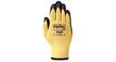 Palm Coated Kevlar® and Lycra® Lining, Foam, Rubber and Plastic Size M Reusable Safety Gloves in Black and Yellow (Pack of 12)