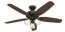 66W 5-Blade Ceiling Fan with 52 in. Blade Span and Swirled Marble Glass in New Bronze