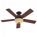 5-Blade Ceiling Fan with Bowl Light Kit in Brushed Nickel