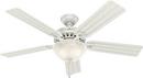 65W 5-Blade Ceiling Fan with 52 in. Blade Span in White