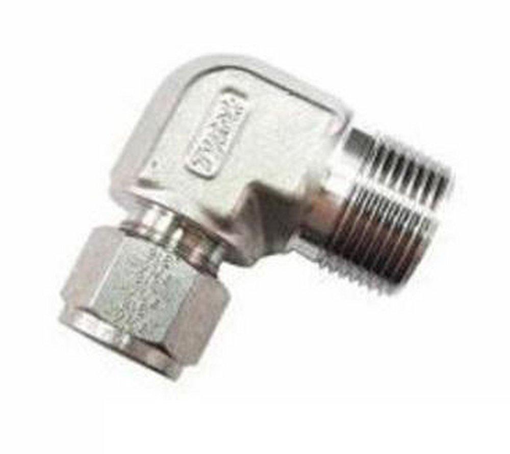 Tylok OD Tube x MNPT Stainless Steel 90 Degree Double Reducing Elbow 