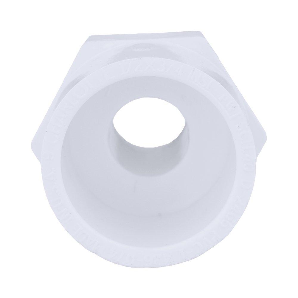 White PVC Schedule 40 Male Adapter 