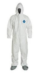 Dupont Protective Apparel White Heavy Skid-Resist Tyvek Coverall 