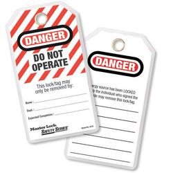 5-3/4 in. Do Not Operate Safety Tag