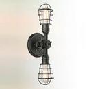 6 in. 100W 2-Light Wall Sconce in Old Silver