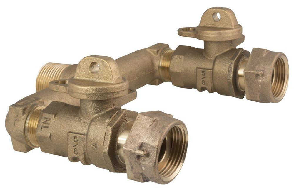 Ford Meter Box Meter Swivel x IP Ball Valve Branch Assembly 