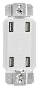 LEVITON Ivory 4.2A 4-Port USB Charger 