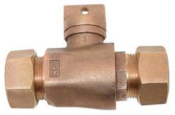 1-1/2 in. CTS Compression Brass Curb Stop