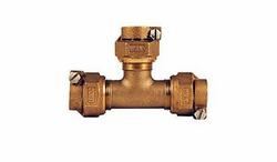 1 in. Pack Joint Water Service Brass Tee