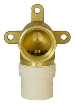 3/4 in. Solvent Weld x FIP 90 Degree Brass Drop Ear Elbow