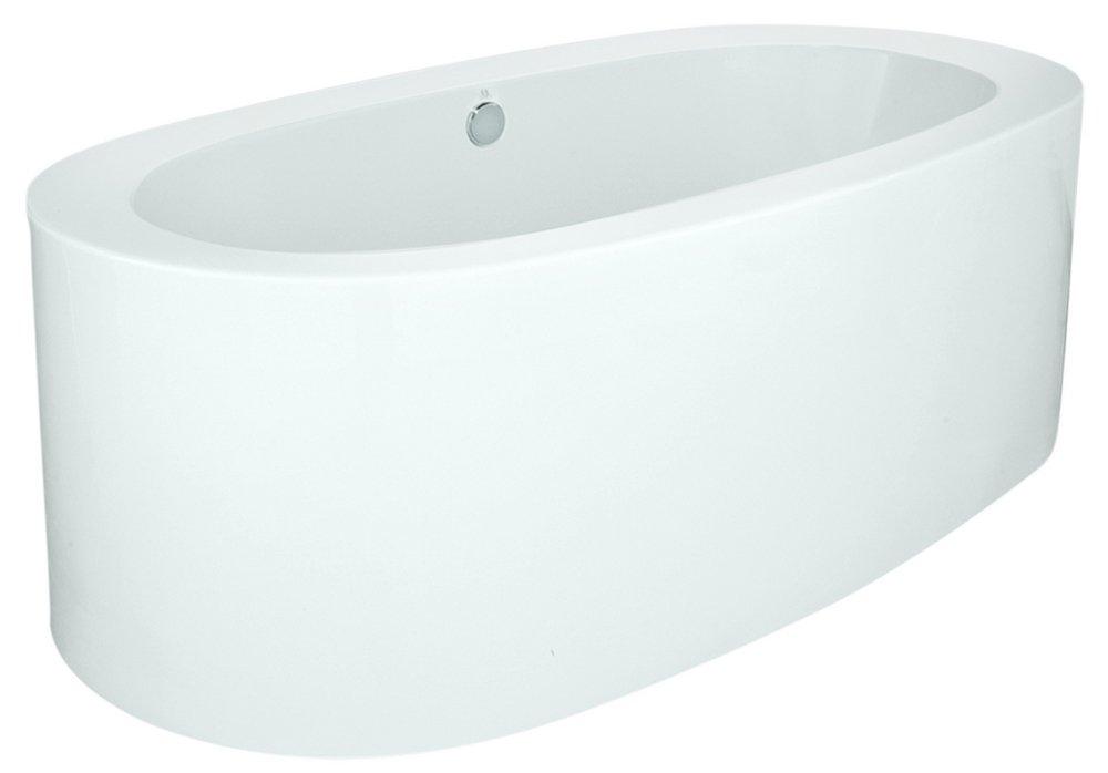 Hydro Systems White 72 x 38 in. Freestanding Bathtub with Center Drain 