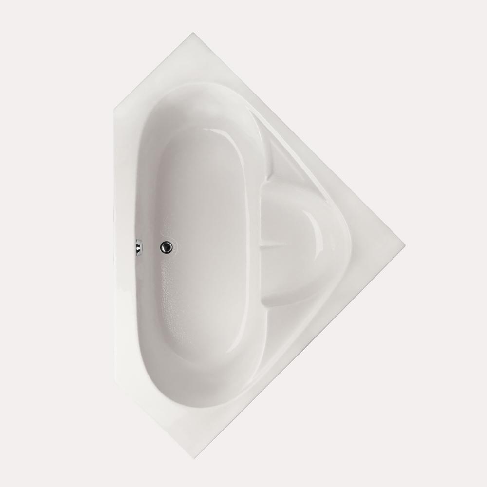 Hydro Systems White 57 x 20 in. Combo Drop-In Bathtub with Center Drain 