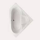 Hydro Systems White 57 x 20 in. Combo Drop-In Bathtub with Center Drain 