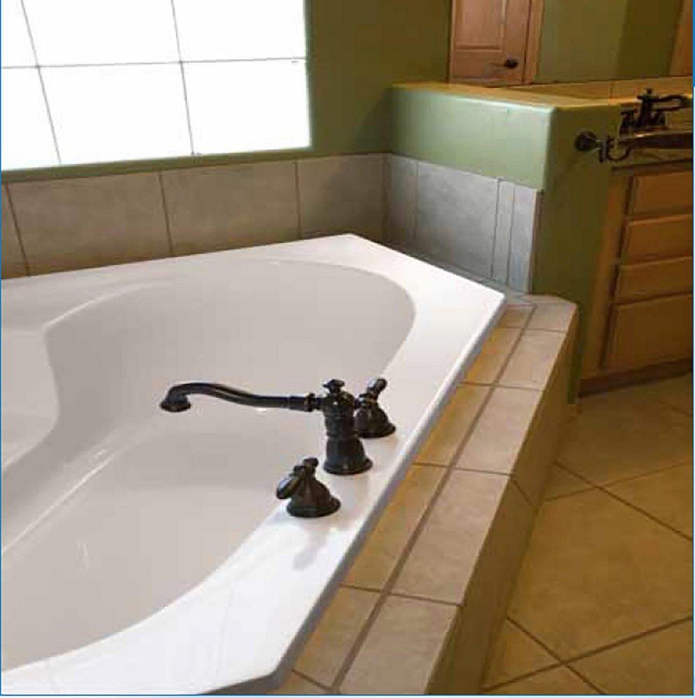 Hydro Systems White 57 x 20 in. Combo Drop-In Bathtub with Center Drain 