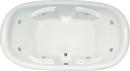 78 x 44 in. Whirlpool Drop-In Bathtub with Center Drain in Biscuit
