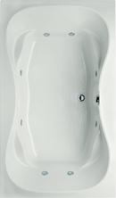 72 x 42 in. Whirlpool Drop-In Bathtub with Center Drain in White