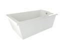 Hydro Systems White 72 x 36 in. Freestanding Rectangular Bathtub Only with Left Drain 